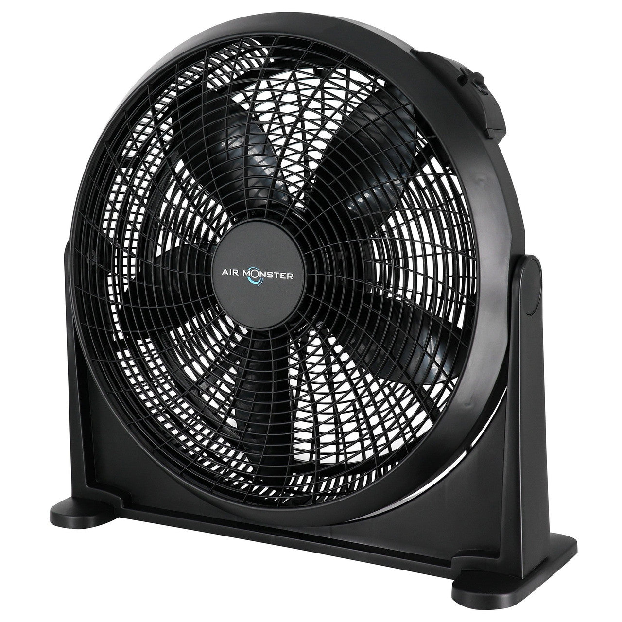 Air Monster 20 Inch Air Circulator Wall Mountable 3 Speed Fan in Black-0