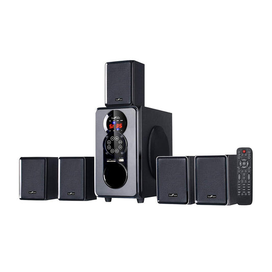 beFree Sound 5.1 Channel Bluetooth Surround Sound Speaker System in Black-0