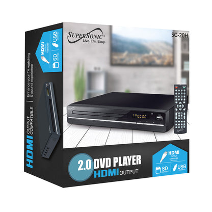 Supersonic 2.0 Channel DVD Player with HDMI Output-2