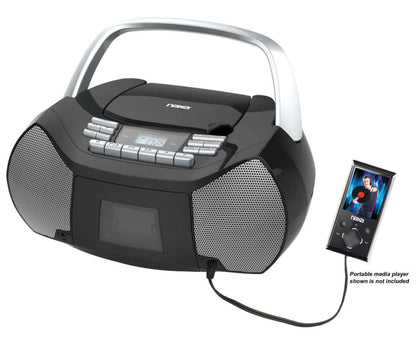 Naxa Portable CD/Cassette Boombox-1