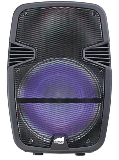 Naxa Portable 15 inch Bluetooth Party Speaker with Disco Light and Stand-1
